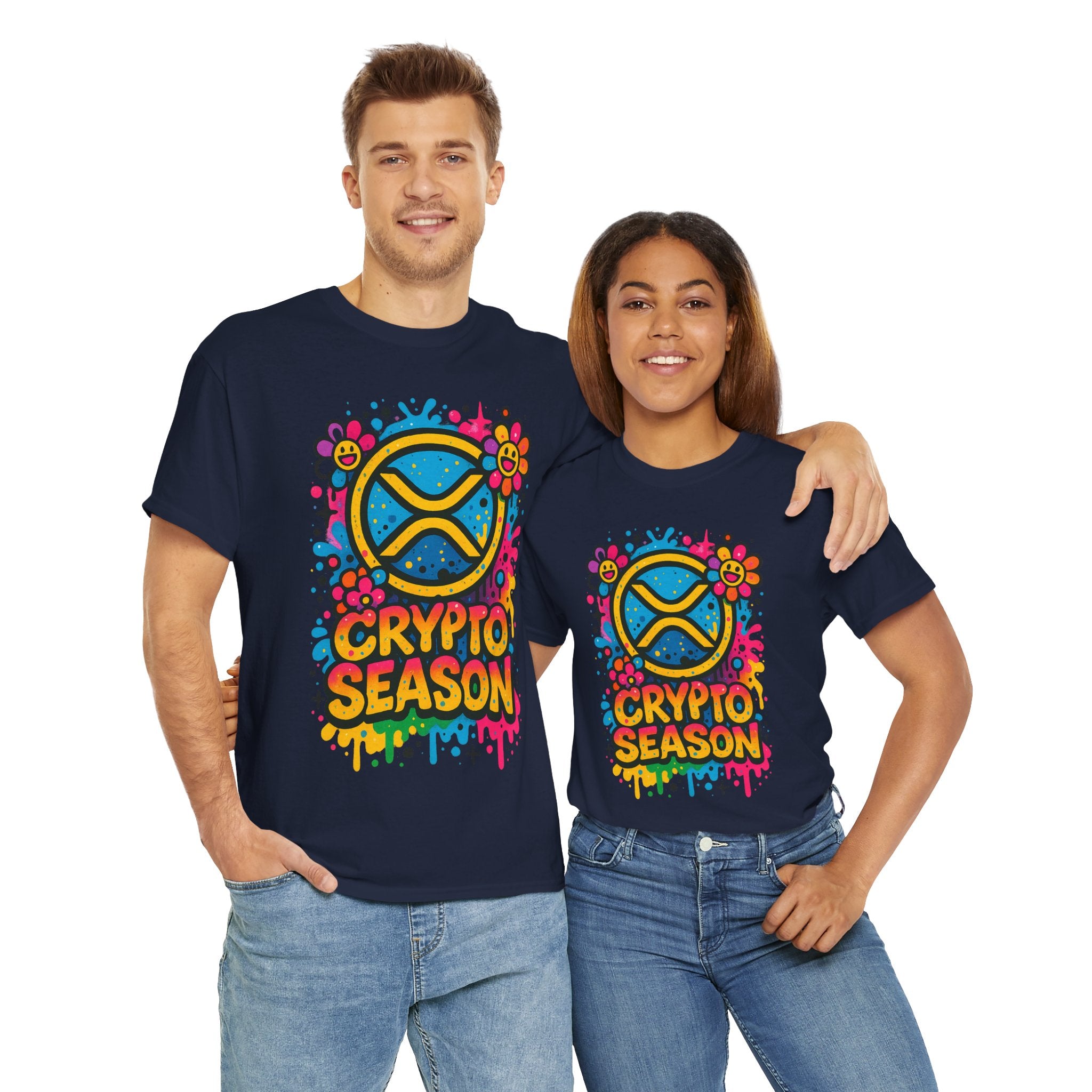 Crypto Season T-Shirt — Colorful Ripple XRP Logo Tee