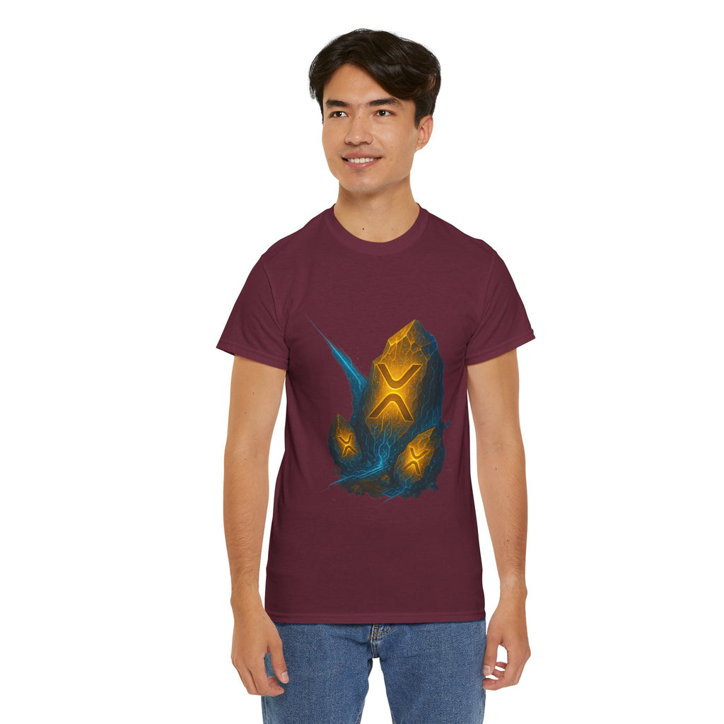 Rune Stone Graphic Tee — Glowing Mystic Rock T-Shirt