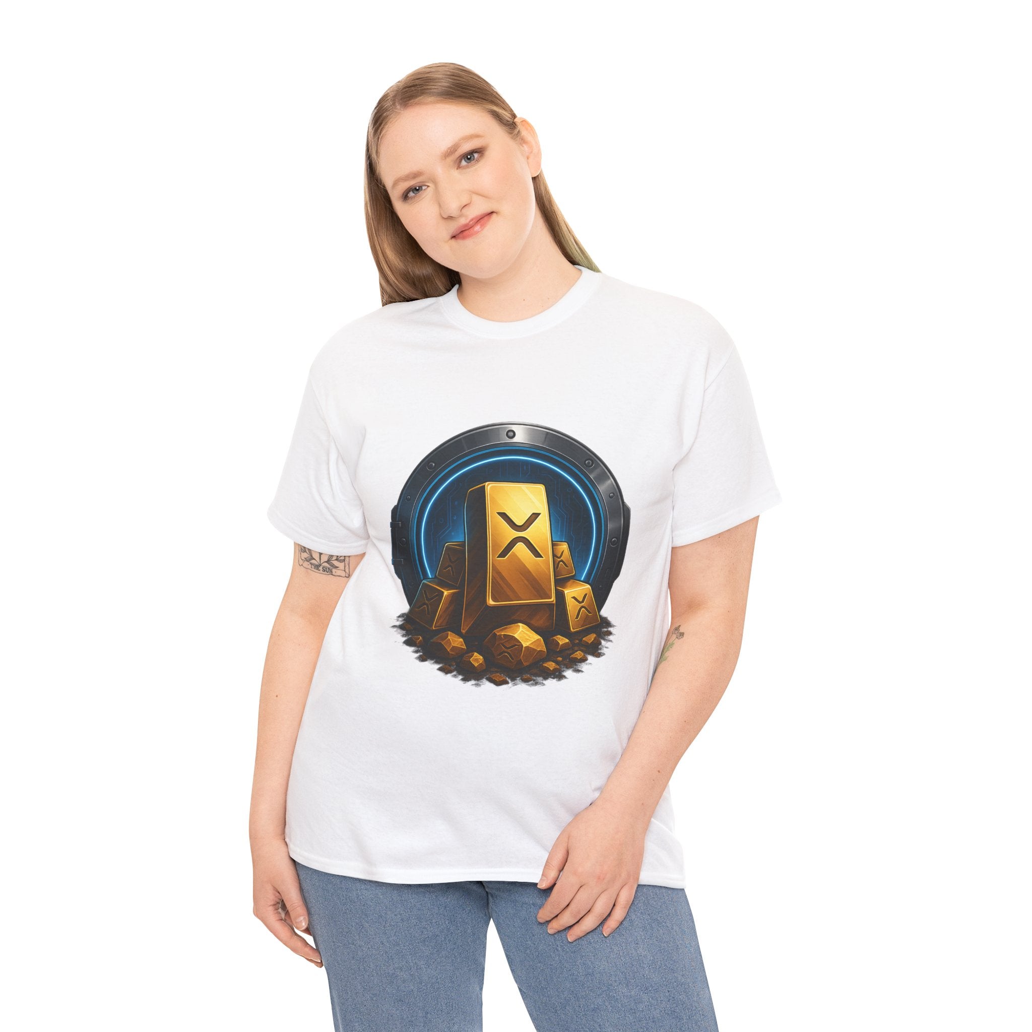 Crypto Gold Bars T-Shirt — Ripple (XRP) Stack Graphic Tee