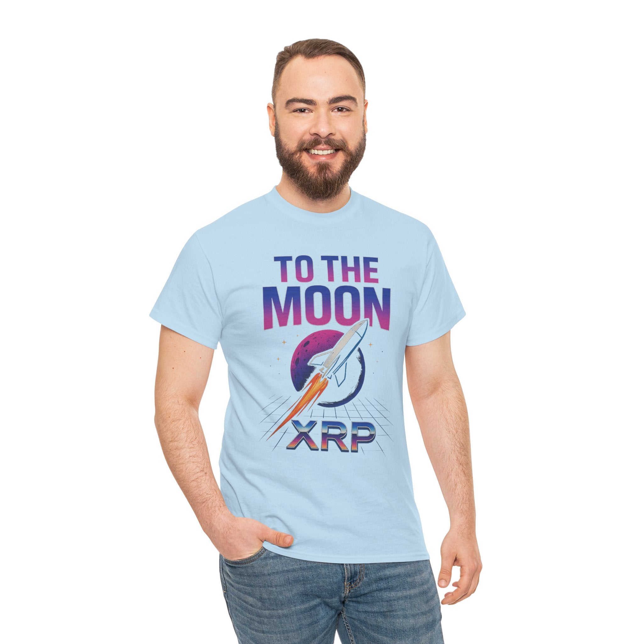XRP 'To The Moon' T-Shirt — Crypto Investor Rocket Tee