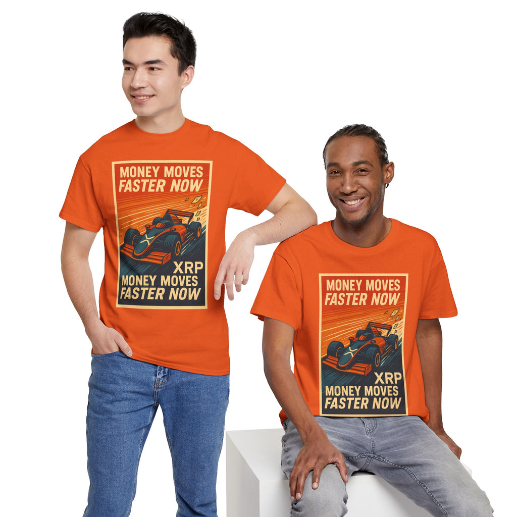 XRP 'Money Moves Faster Now' Racing Tee — Crypto Enthusiast T-Shirt
