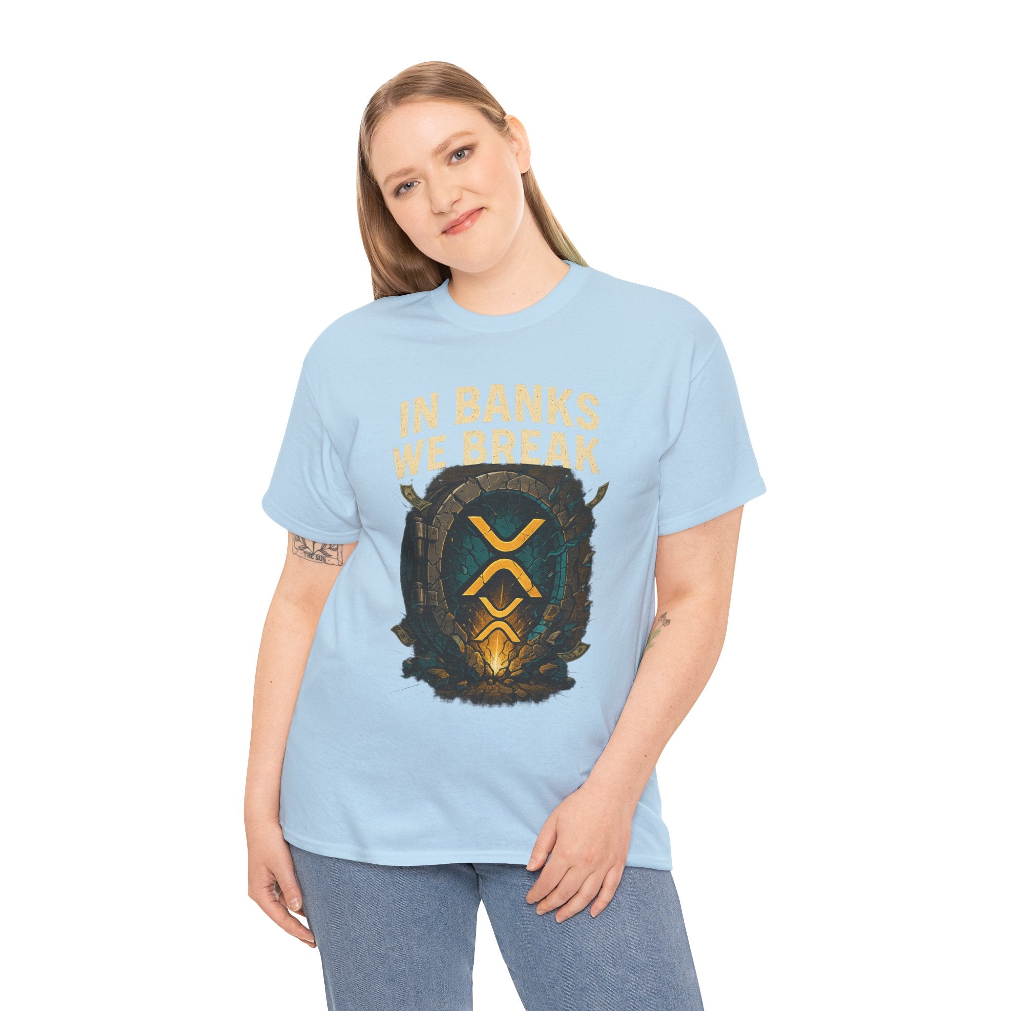 In Banks We Break XRP Crypto Graphic Tee