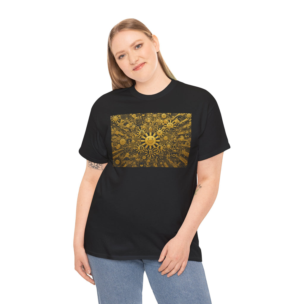 Sunflower Burst T‑Shirt — Golden Sunflower Pattern Tee