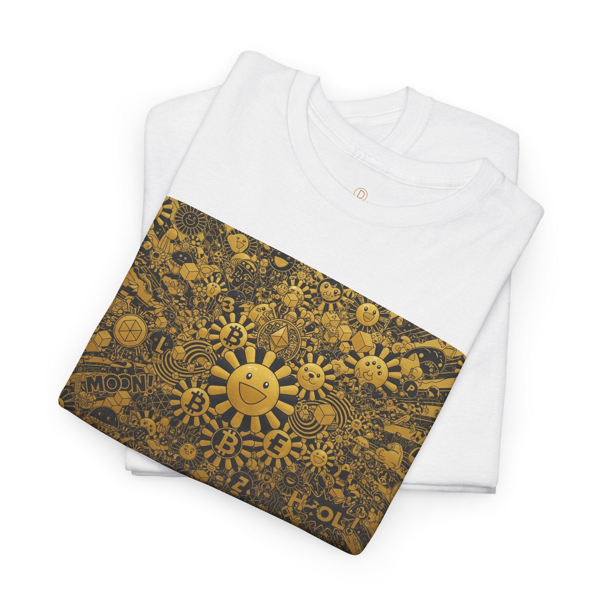 Sunflower Burst T‑Shirt — Golden Sunflower Pattern Tee
