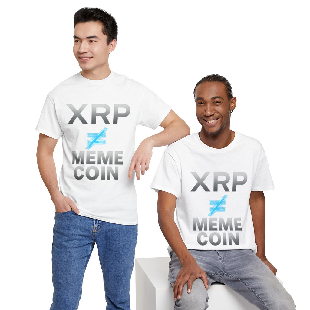 XRP ≠ Meme Coin T-Shirt — Crypto Investor Statement Tee