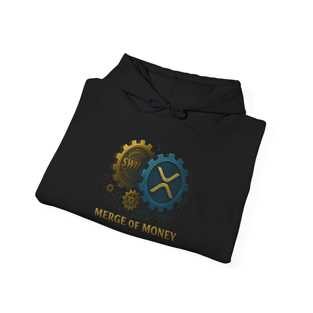 Merge of Money Hoodie — Financial Gears Graphic Pullover