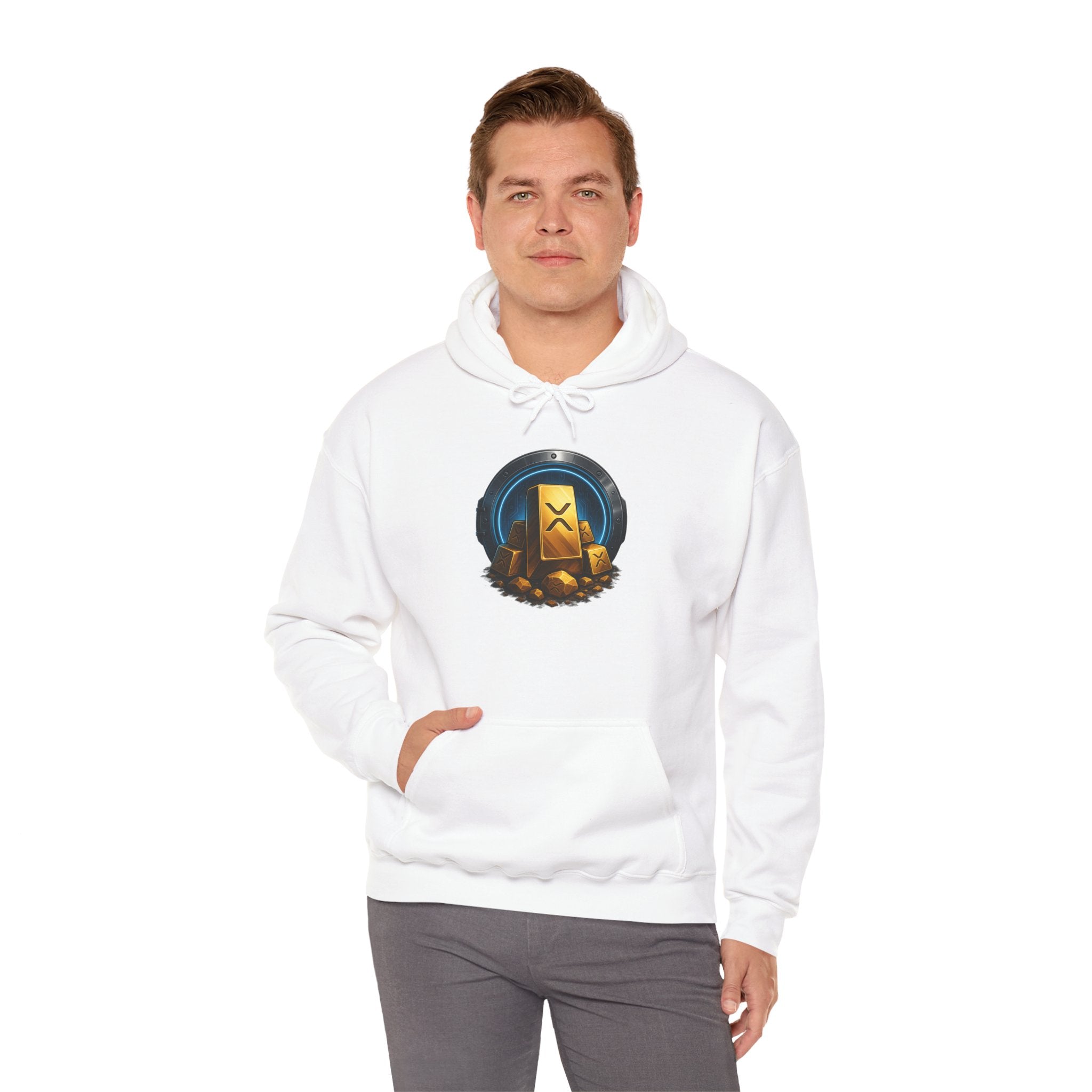 Gaming Treasure Hoodie — Gold Loot Chest Emblem