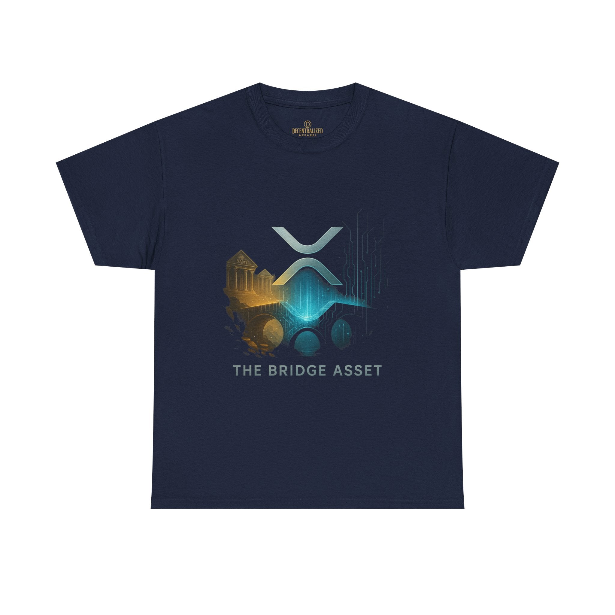 Ripple XRP Crypto Tee — 'The Bridge Asset' Logo T-Shirt