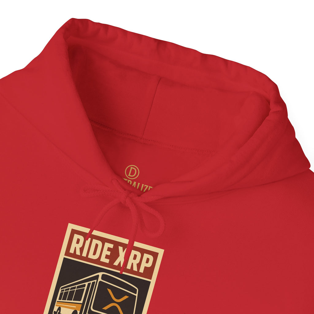 XRP Crypto Hoodie — "Ride XRP, Dump Swift" Retro Badge