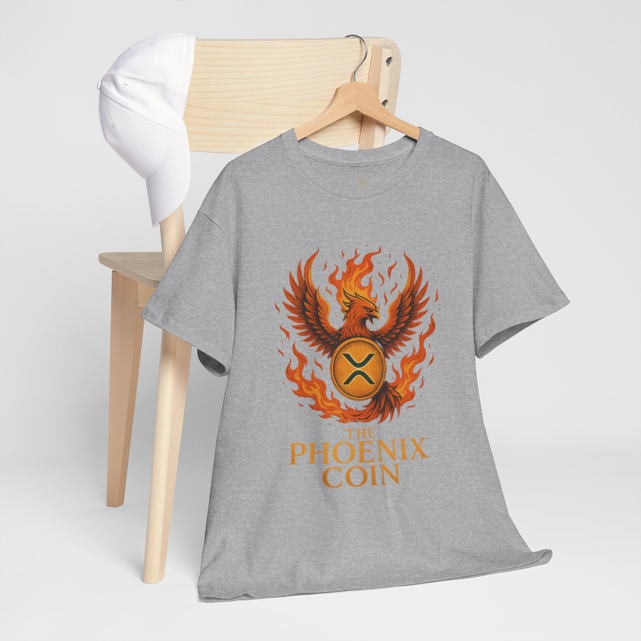 Phoenix Coin T‑Shirt — Fiery Phoenix Crypto Logo Tee
