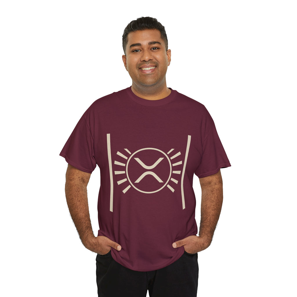 XRP Sun Logo T‑Shirt — Minimal Crypto Ripple Tee