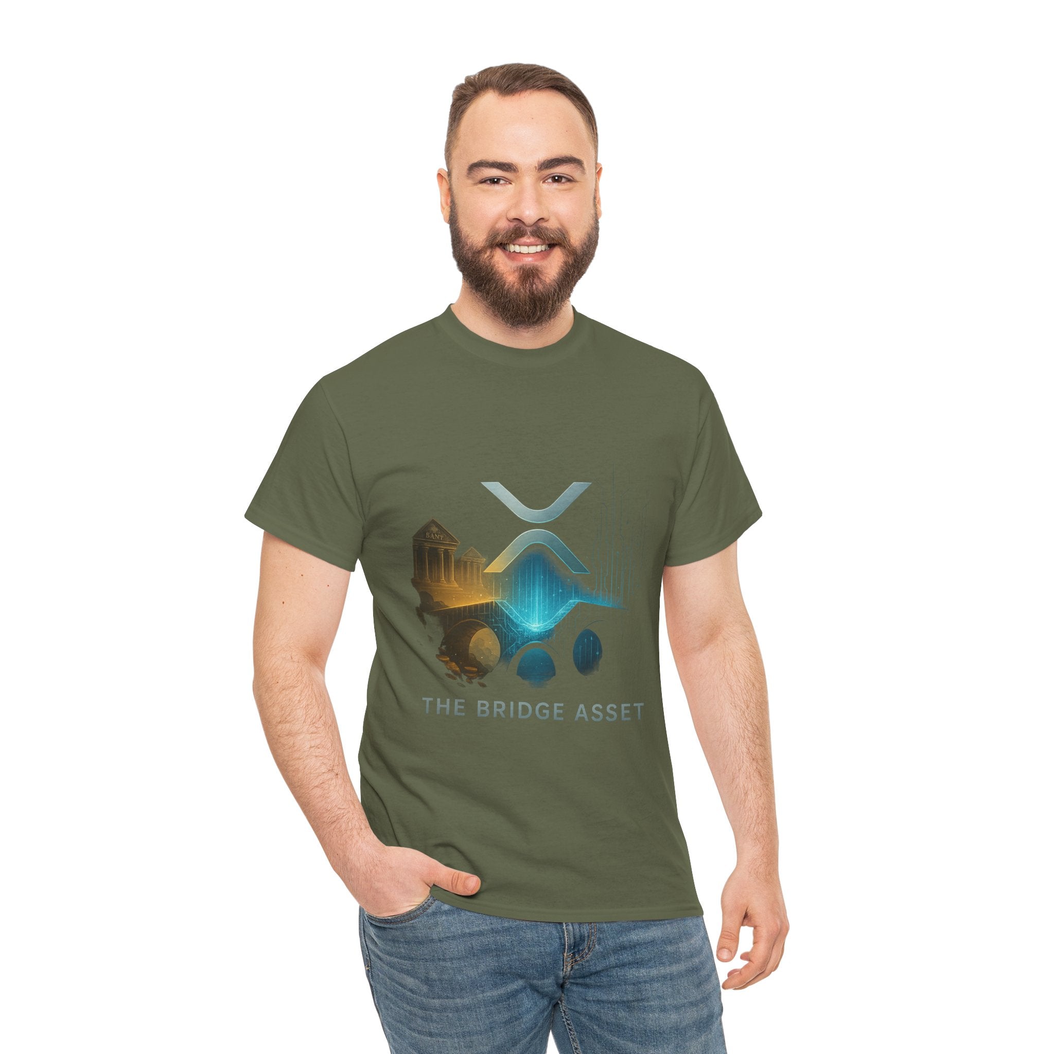 Ripple XRP Crypto Tee — 'The Bridge Asset' Logo T-Shirt