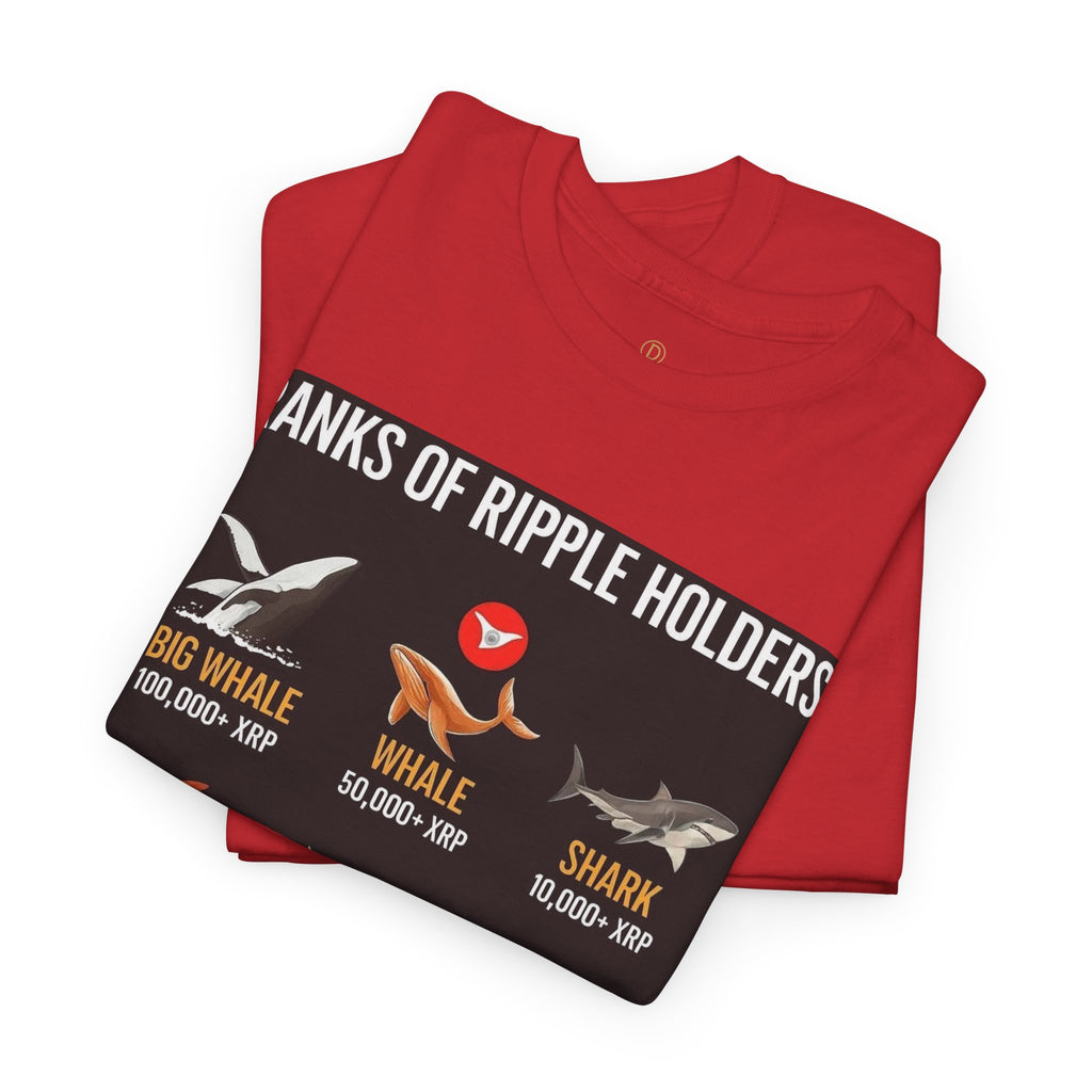 Crypto Ranks T-Shirt – "Ranks of Ripple Holders" Illustrated Guide