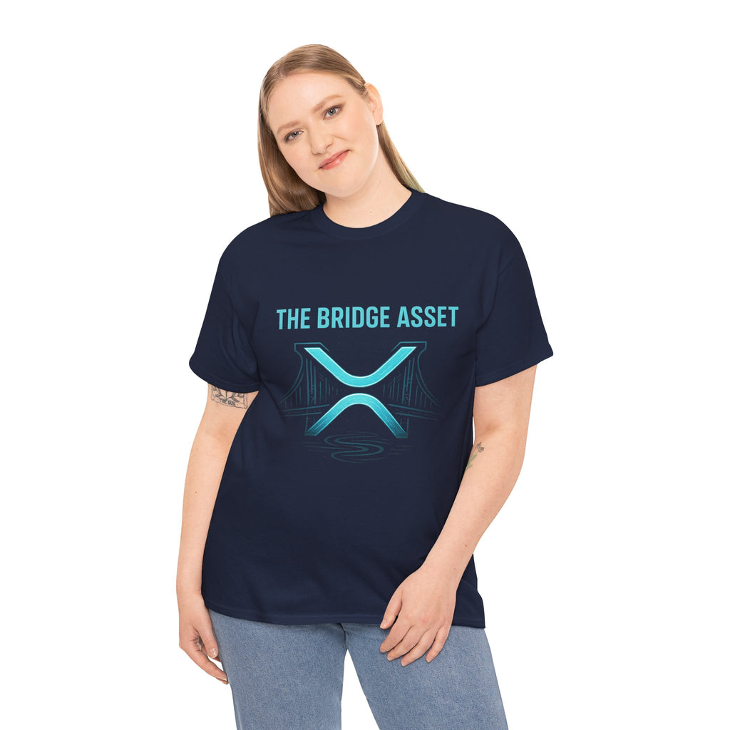 XRP 'The Bridge Asset' Graphic Tee — Crypto Ripple Logo Shirt