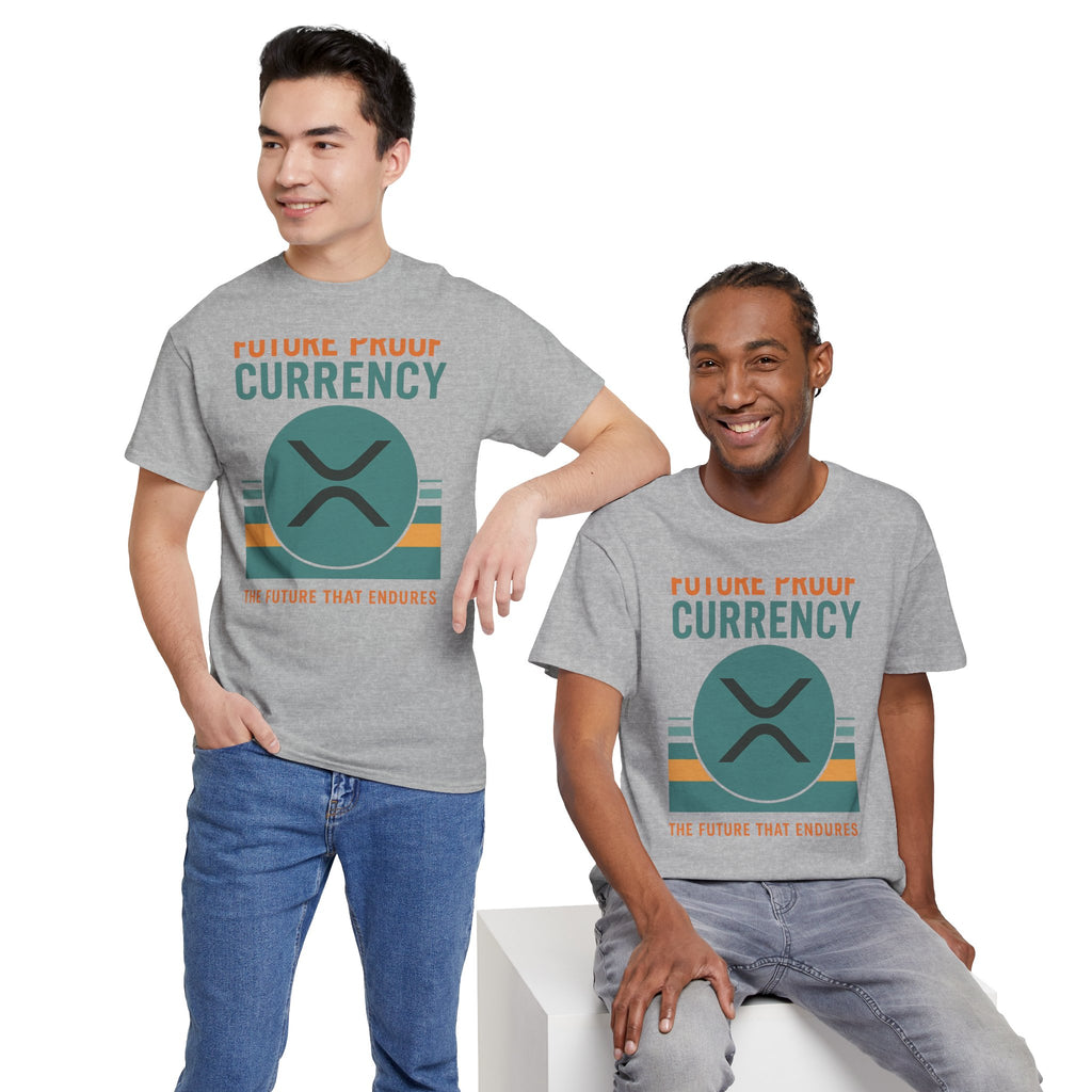 RIPPLE XRP 'Future Proof Currency' Graphic Tee — Crypto Retro Logo Shirt