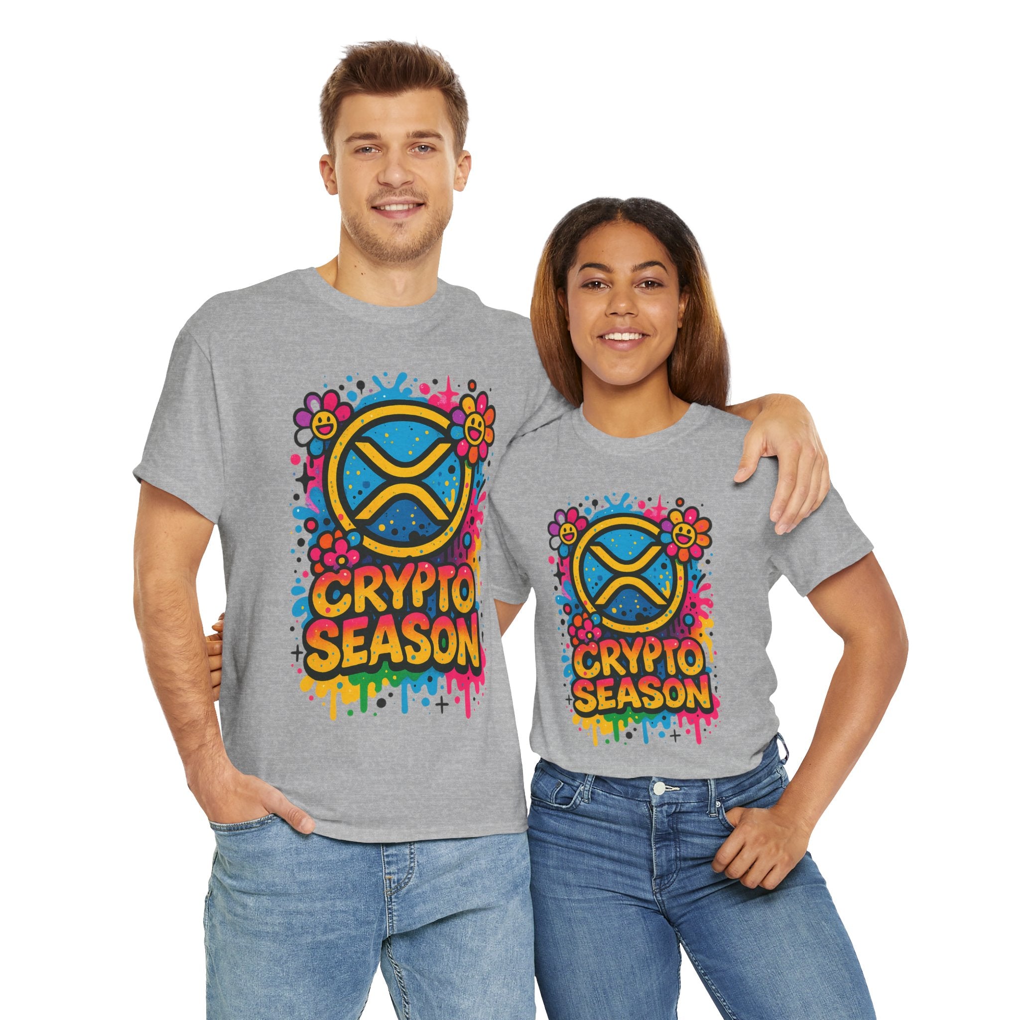Crypto Season T-Shirt — Colorful Ripple XRP Logo Tee