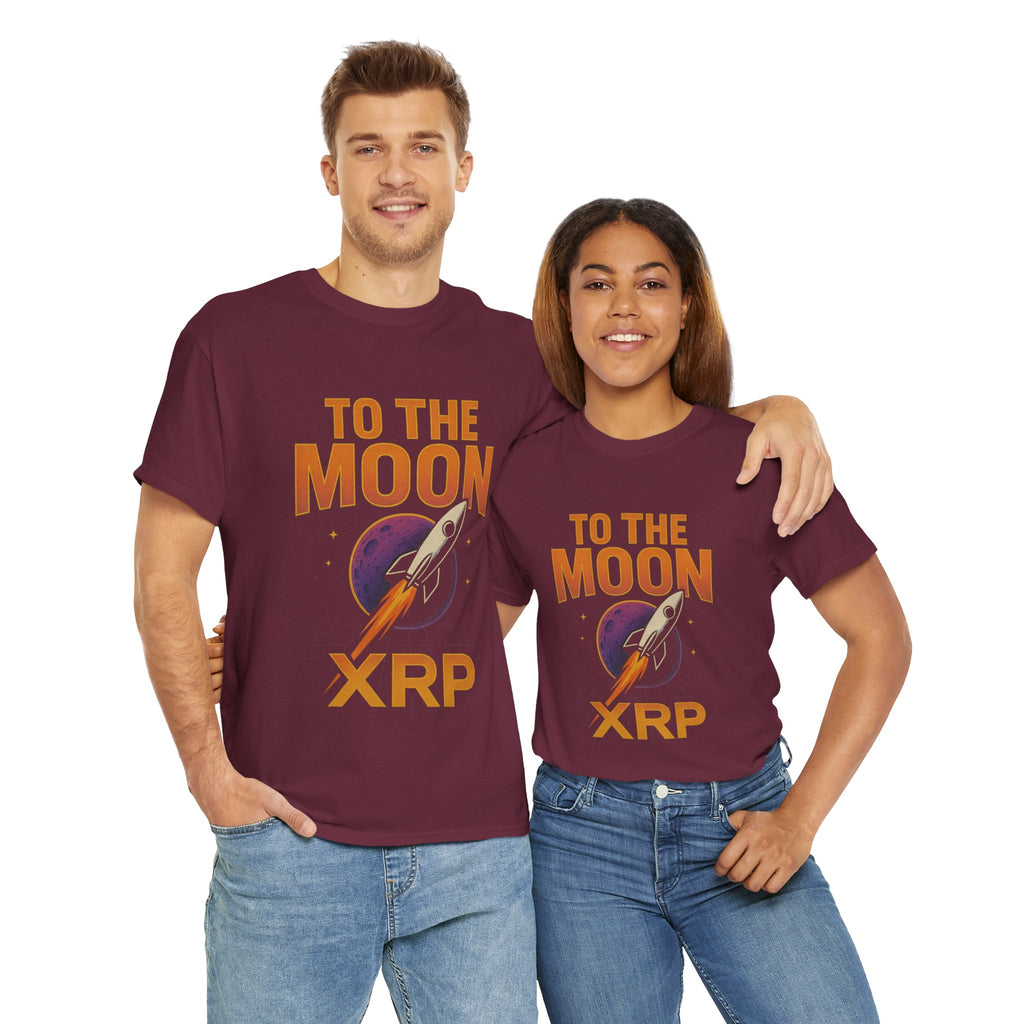 XRP To The Moon Tee — Cryptocurrency Investor Rocket Shirt