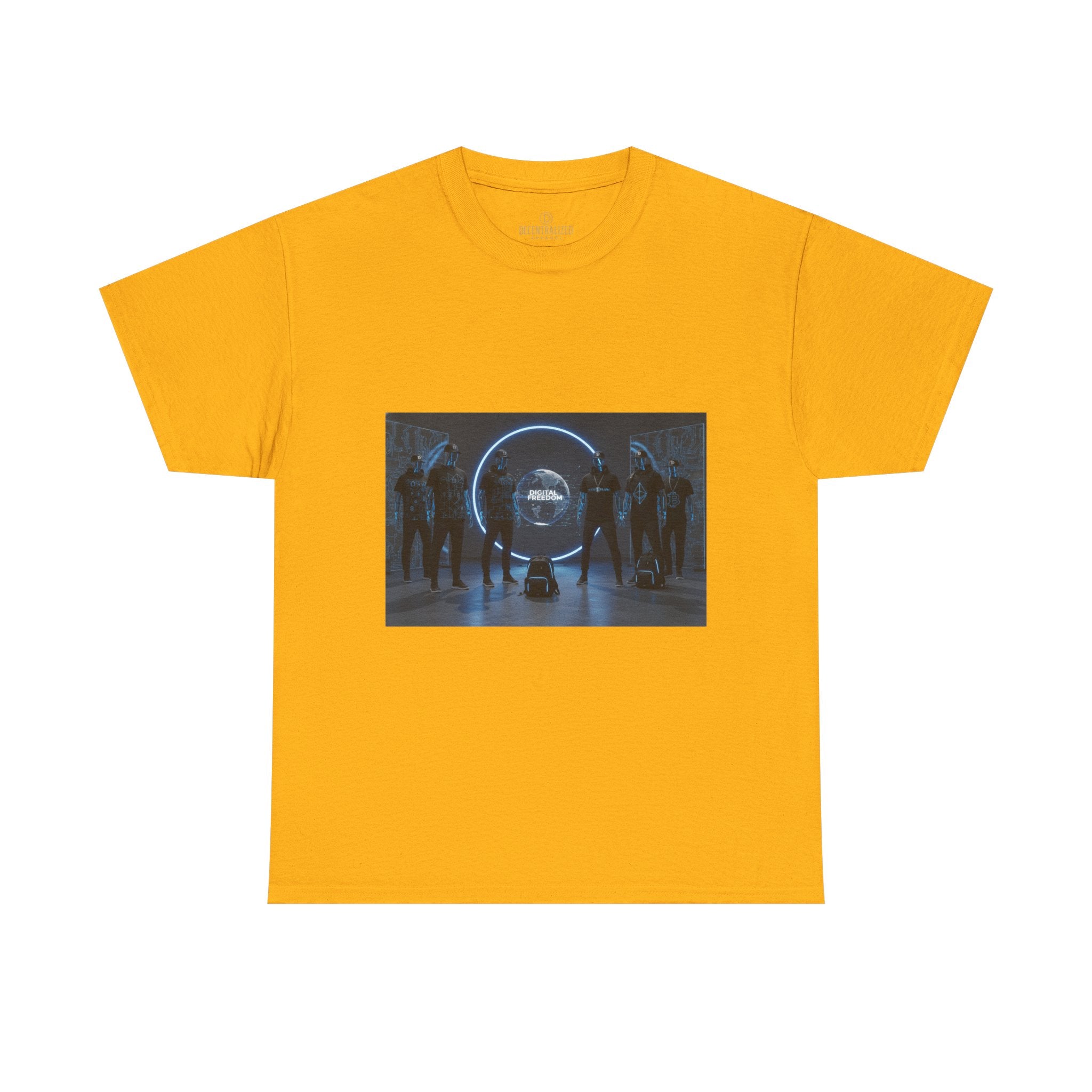 Sci‑Fi Portal Graphic Tee — Futuristic Neon Crew T-Shirt
