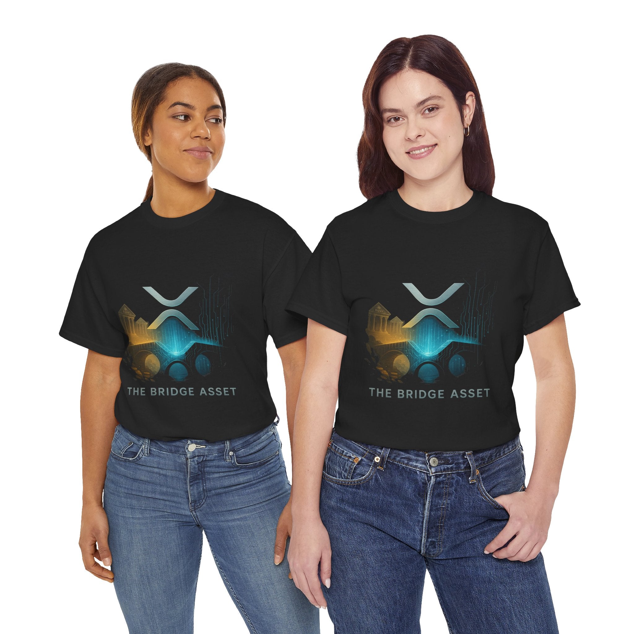 Ripple XRP Crypto Tee — 'The Bridge Asset' Logo T-Shirt