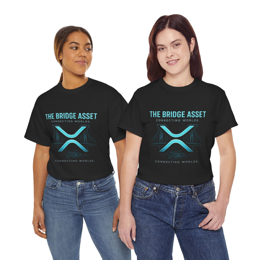 The Bridge Asset Tee – 'Connecting Worlds' Crypto Ripple X Logo T-Shirt