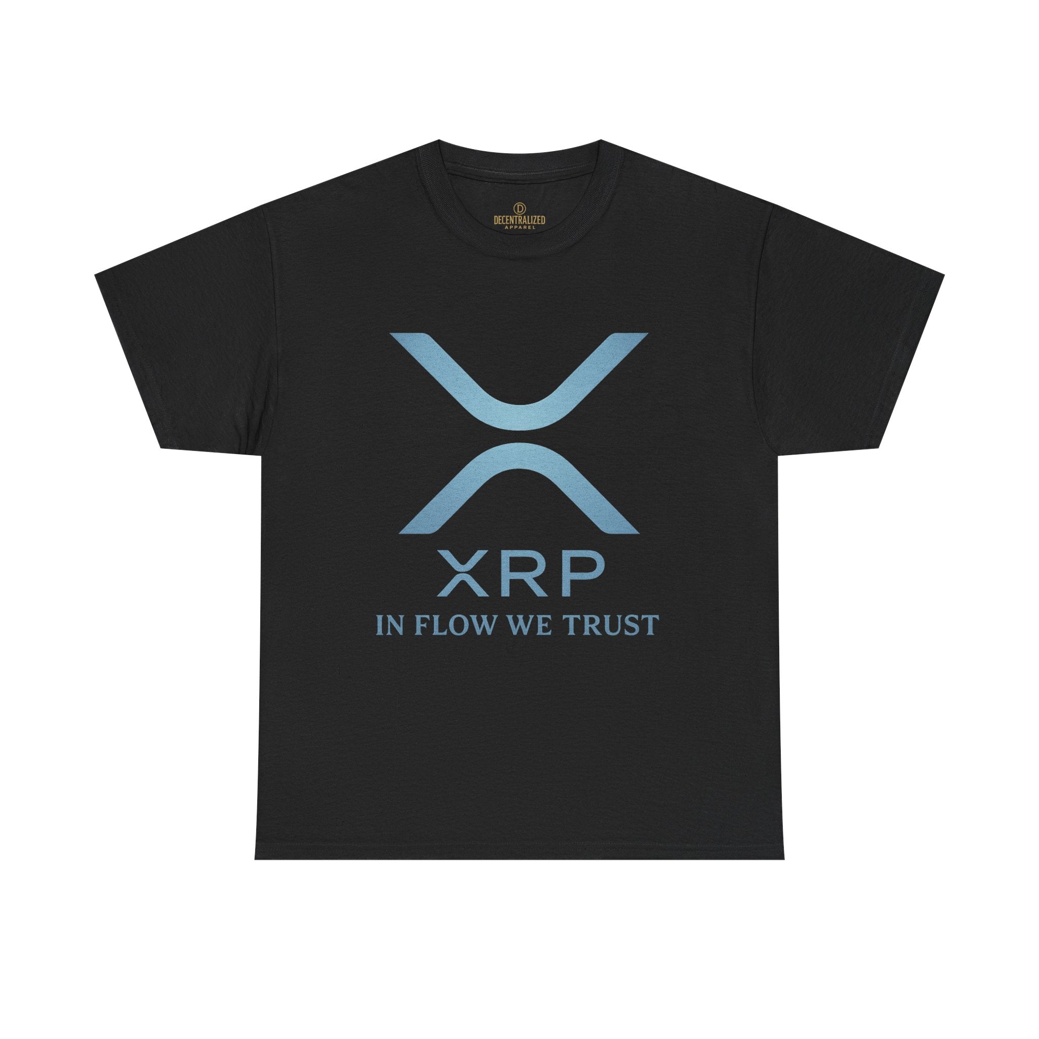 XRP Crypto Tee — "In Flow We Trust" Ripple Logo T-Shirt