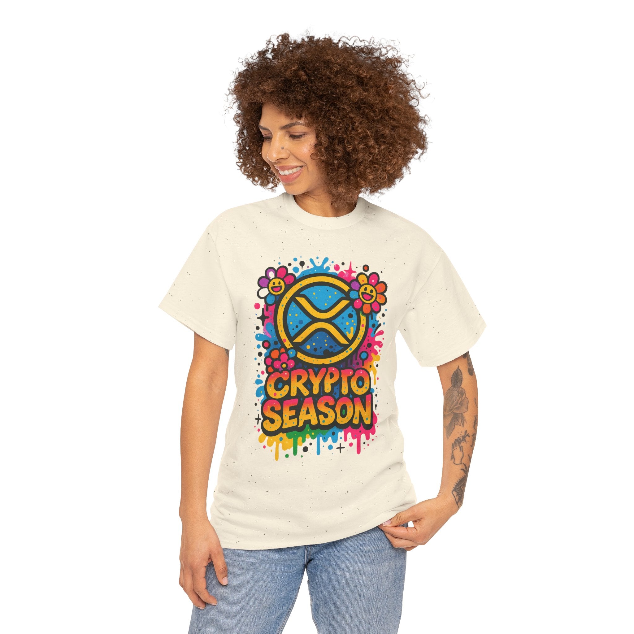 Crypto Season T-Shirt — Colorful Ripple XRP Logo Tee