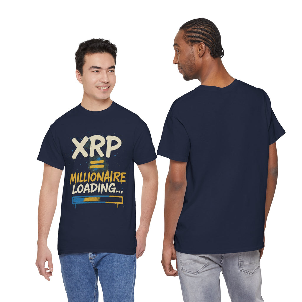 XRP Millionaire Loading T-Shirt — Crypto Investor Progress Tee