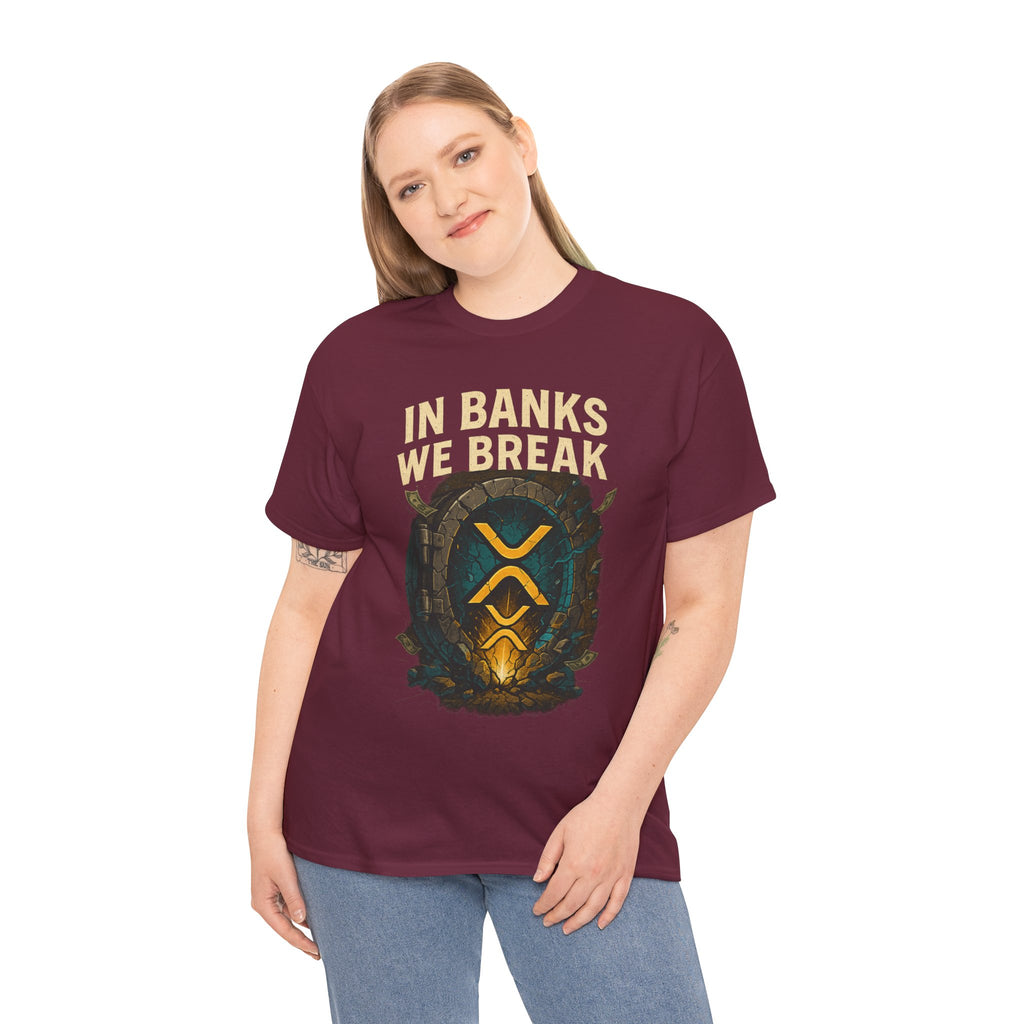 In Banks We Break XRP Crypto Graphic Tee