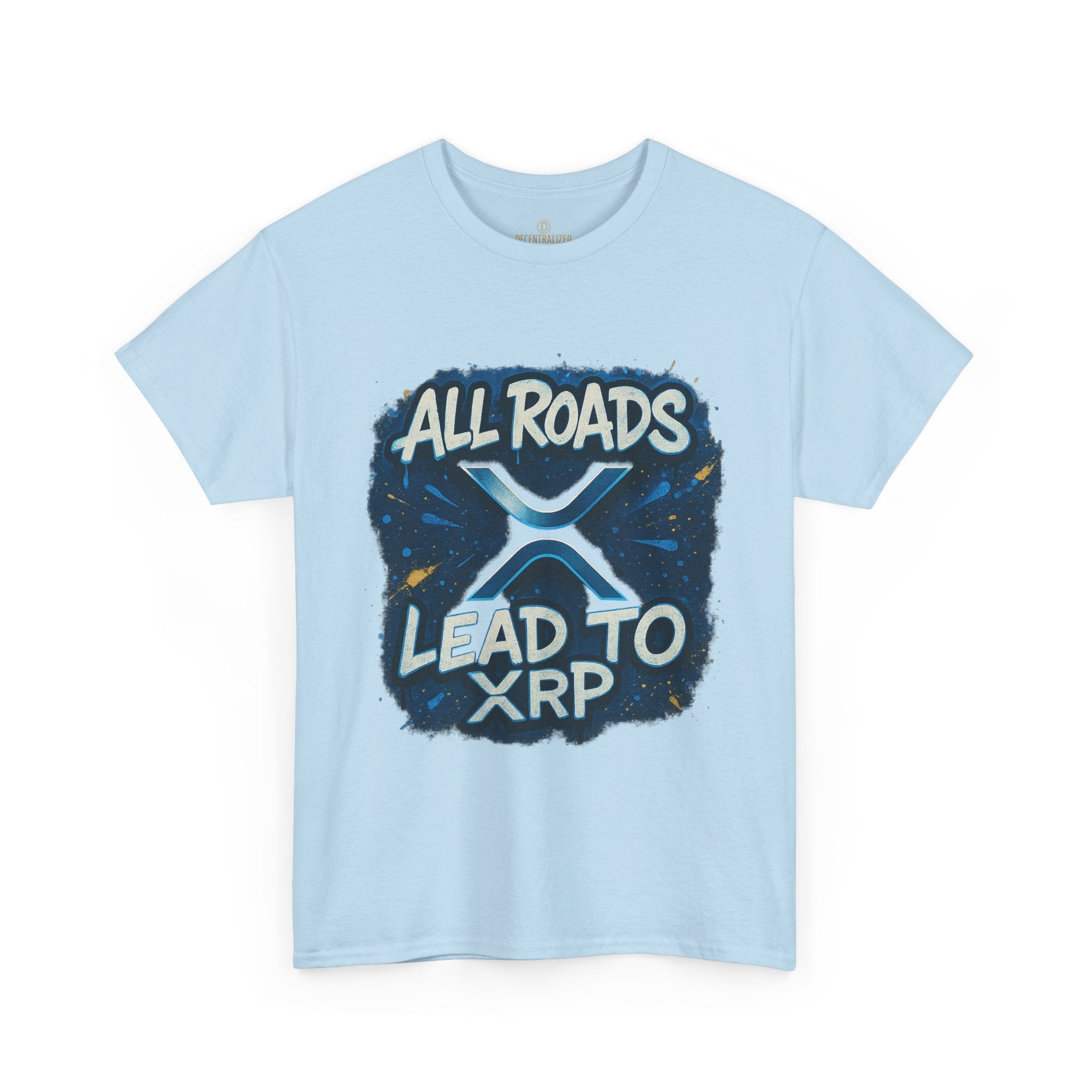 XRP Crypto T-Shirt — "All Roads Lead to XRP" Graphic Tee