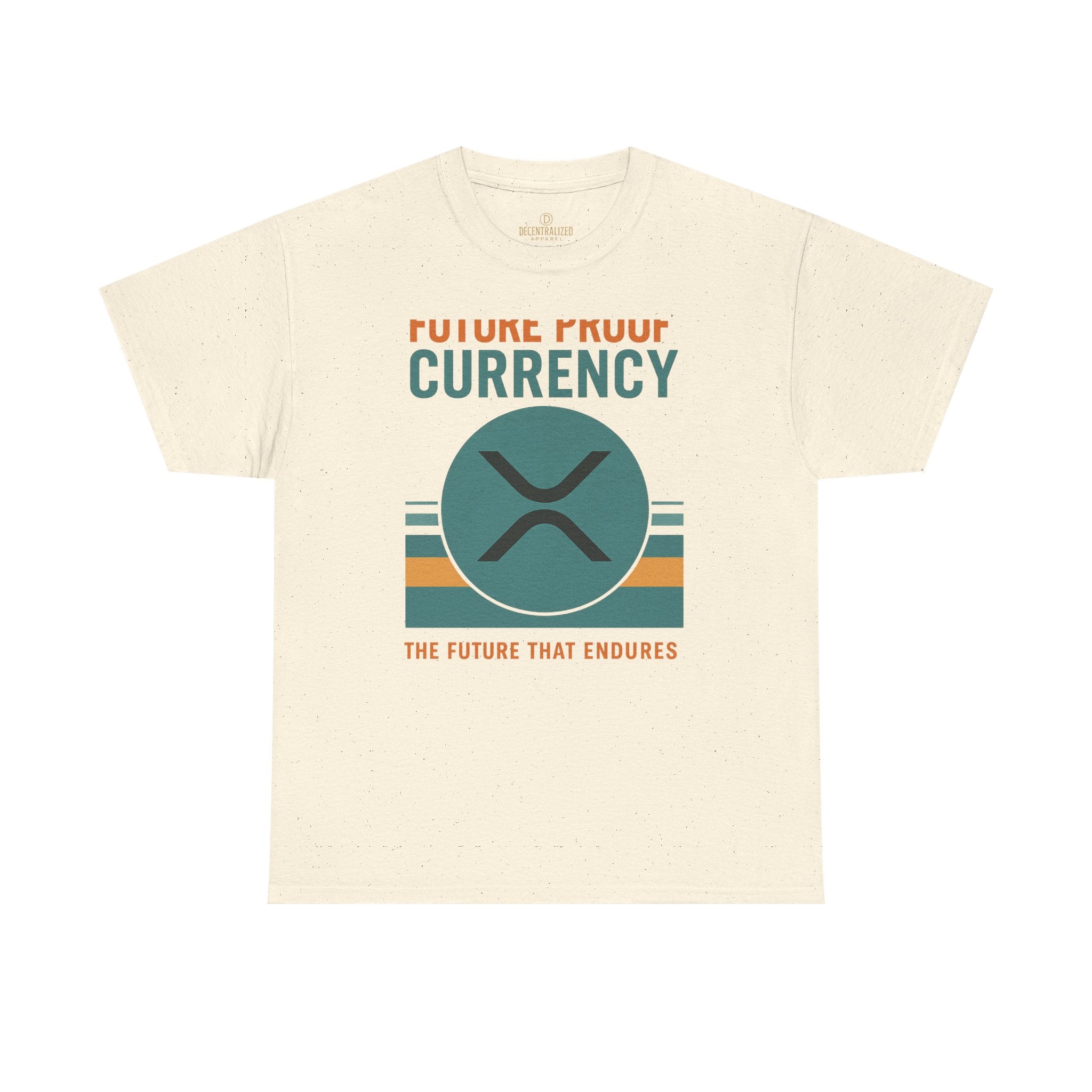 RIPPLE XRP 'Future Proof Currency' Graphic Tee — Crypto Retro Logo Shirt