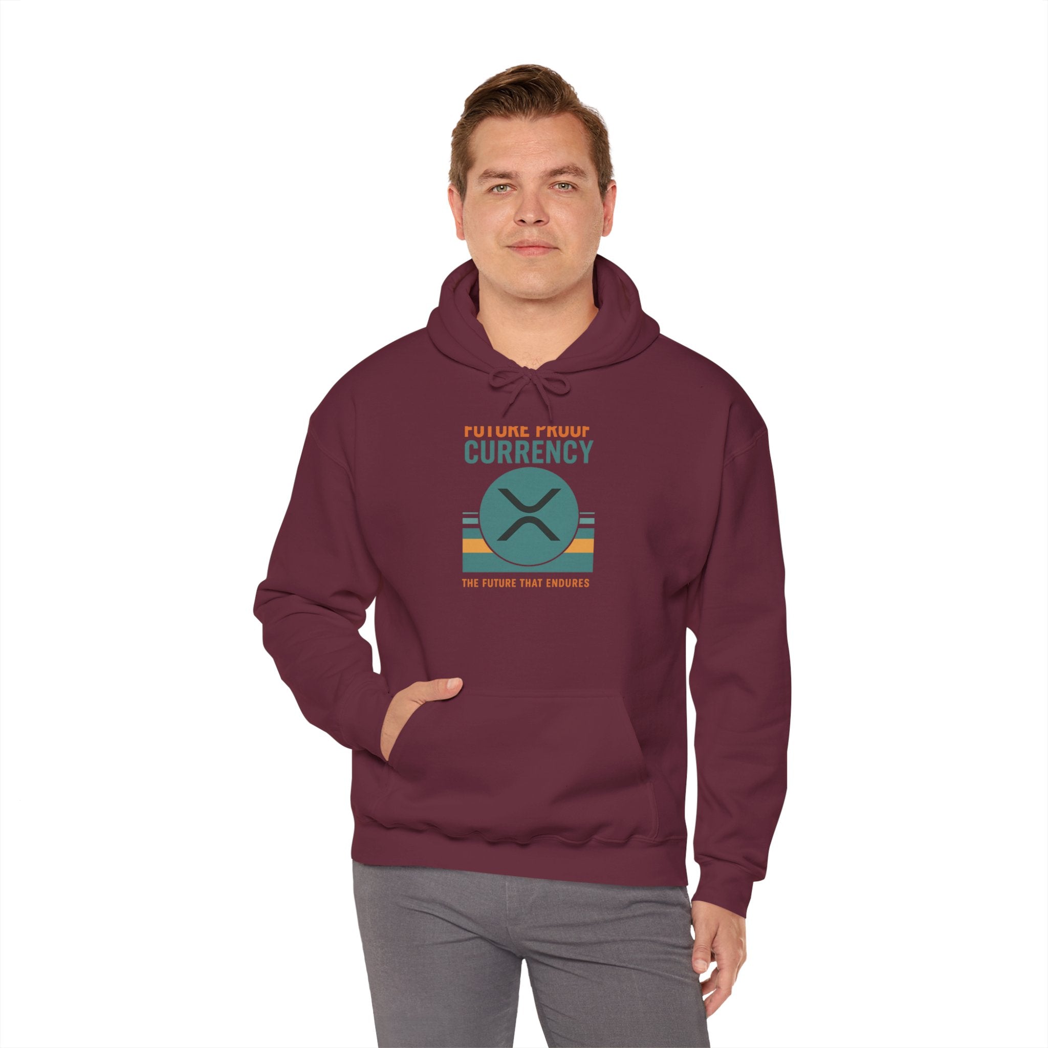 Ripple Crypto Hoodie – “Future Proof Currency” Retro Logo Sweatshirt