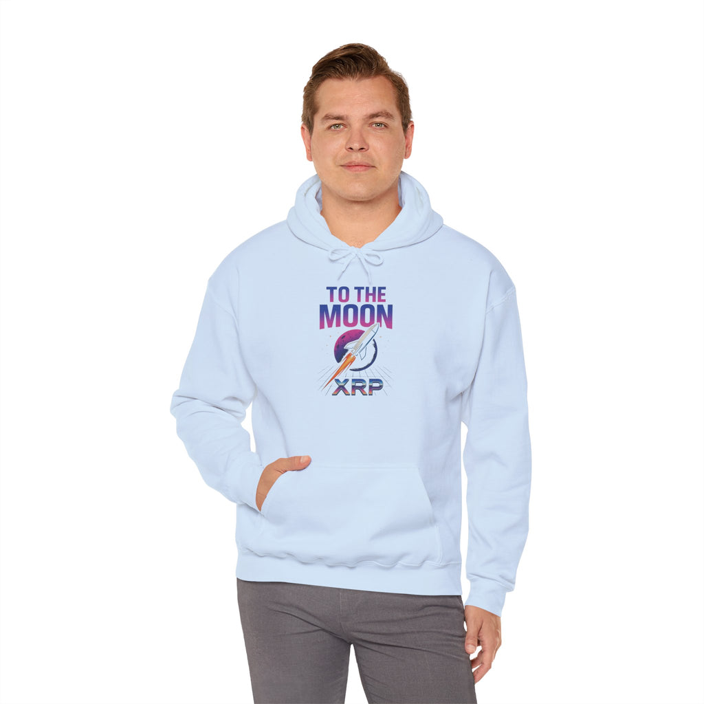 XRP To The Moon Hoodie – Crypto Investor Sweatshirt