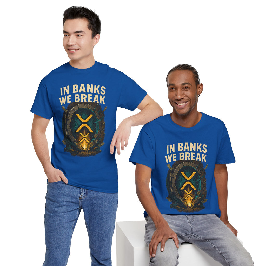 In Banks We Break XRP Crypto Graphic Tee