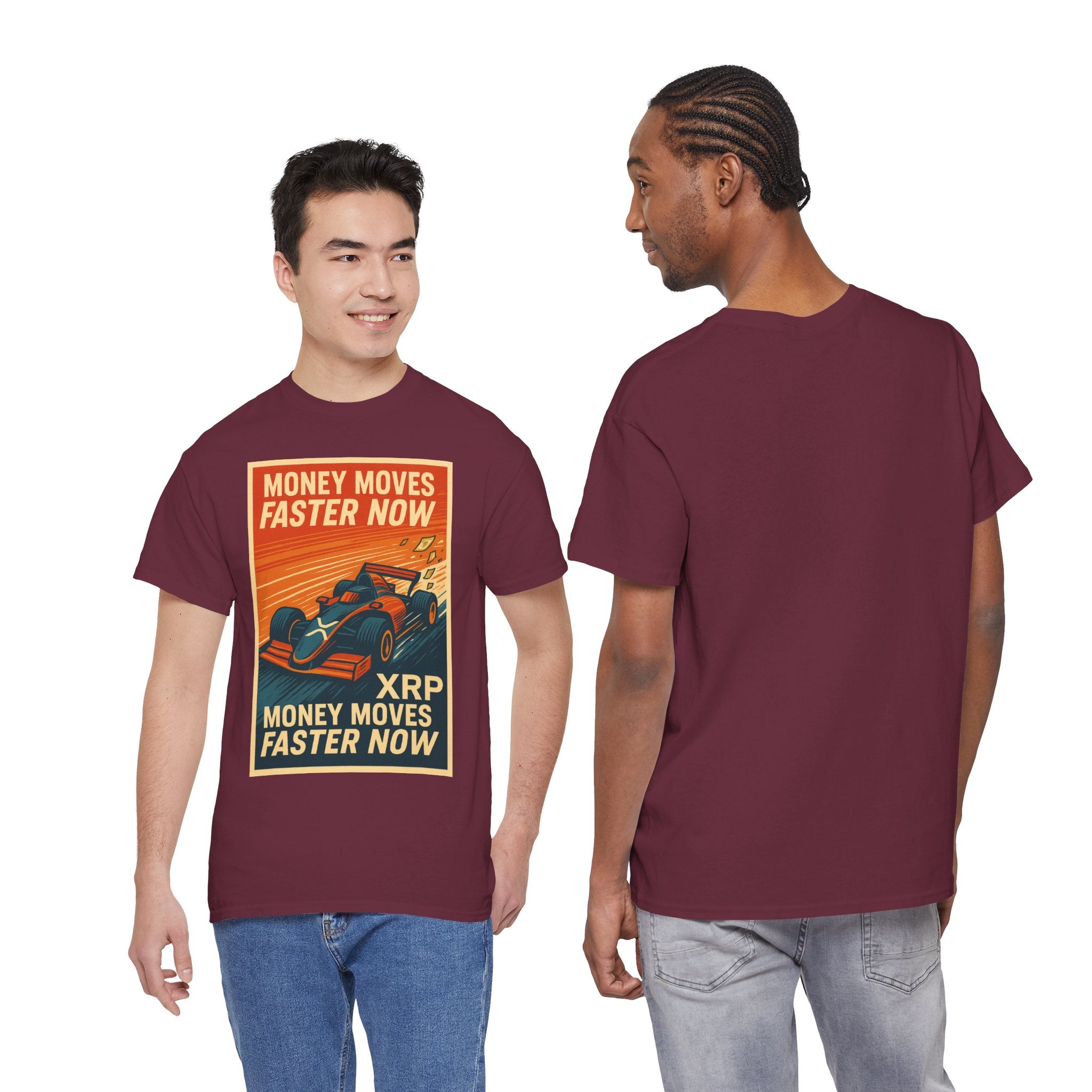 XRP 'Money Moves Faster Now' Racing Tee — Crypto Enthusiast T-Shirt