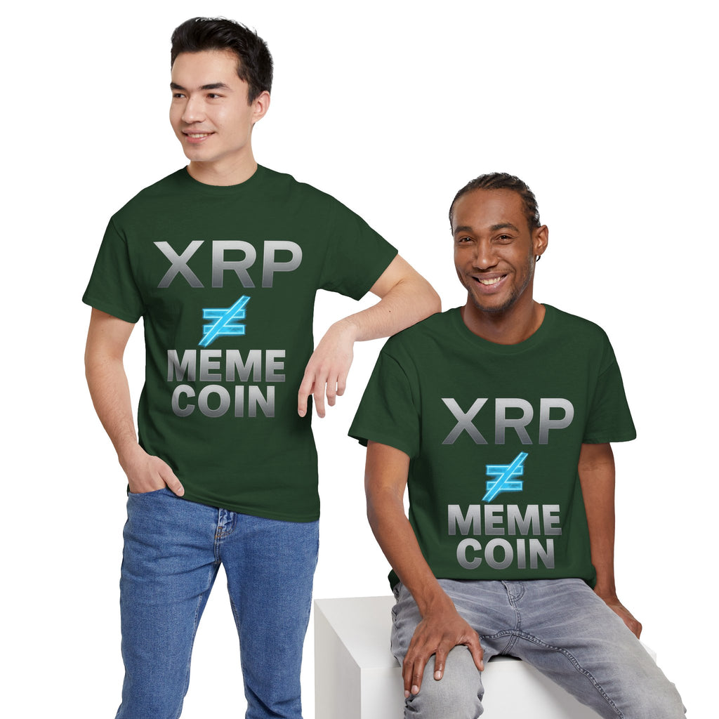 XRP ≠ Meme Coin T-Shirt — Crypto Investor Statement Tee
