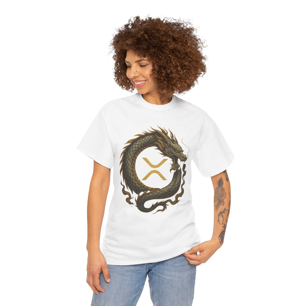 Dragon XRP Logo T-Shirt — Crypto XRP Circle Dragon Graphic Tee