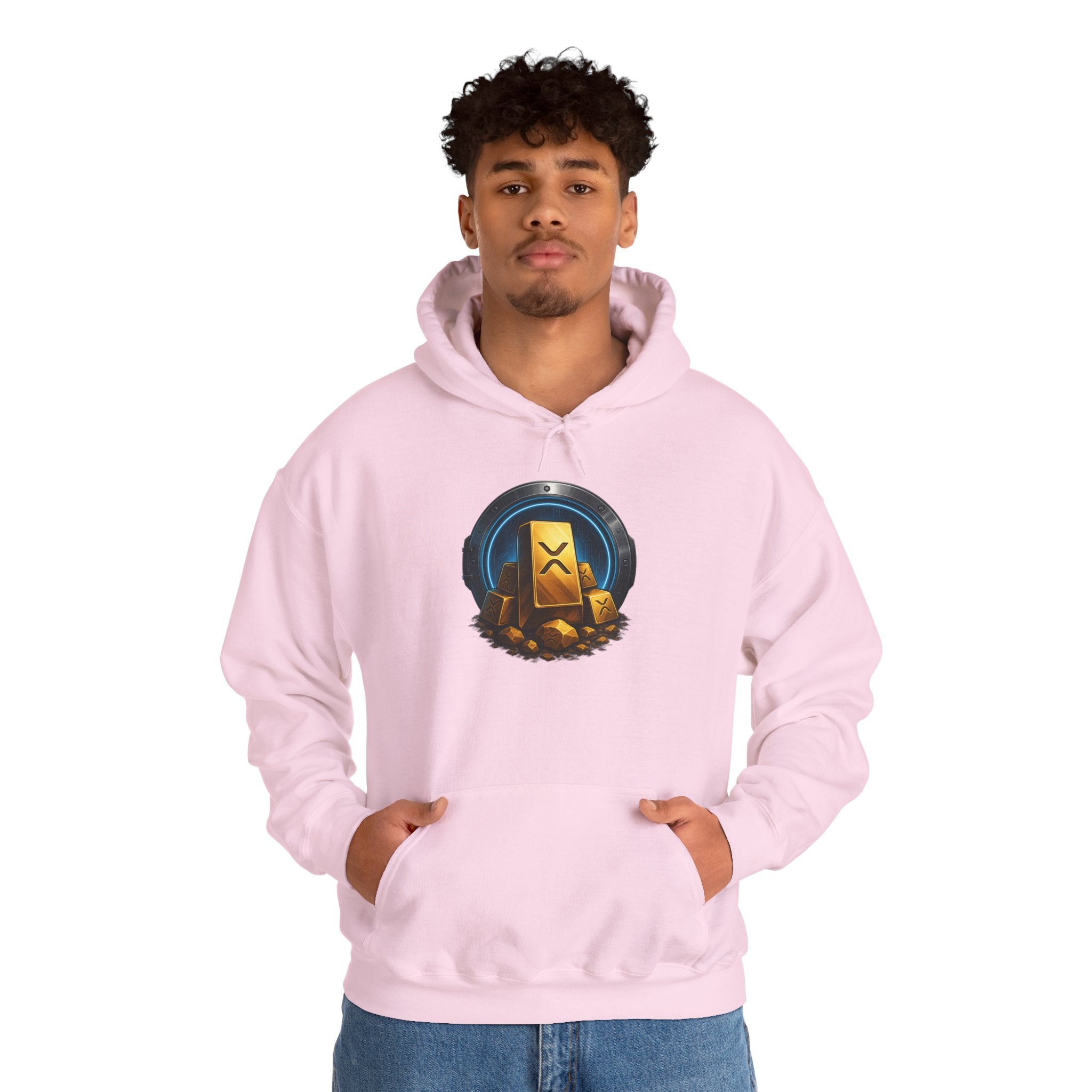 Gaming Treasure Hoodie — Gold Loot Chest Emblem