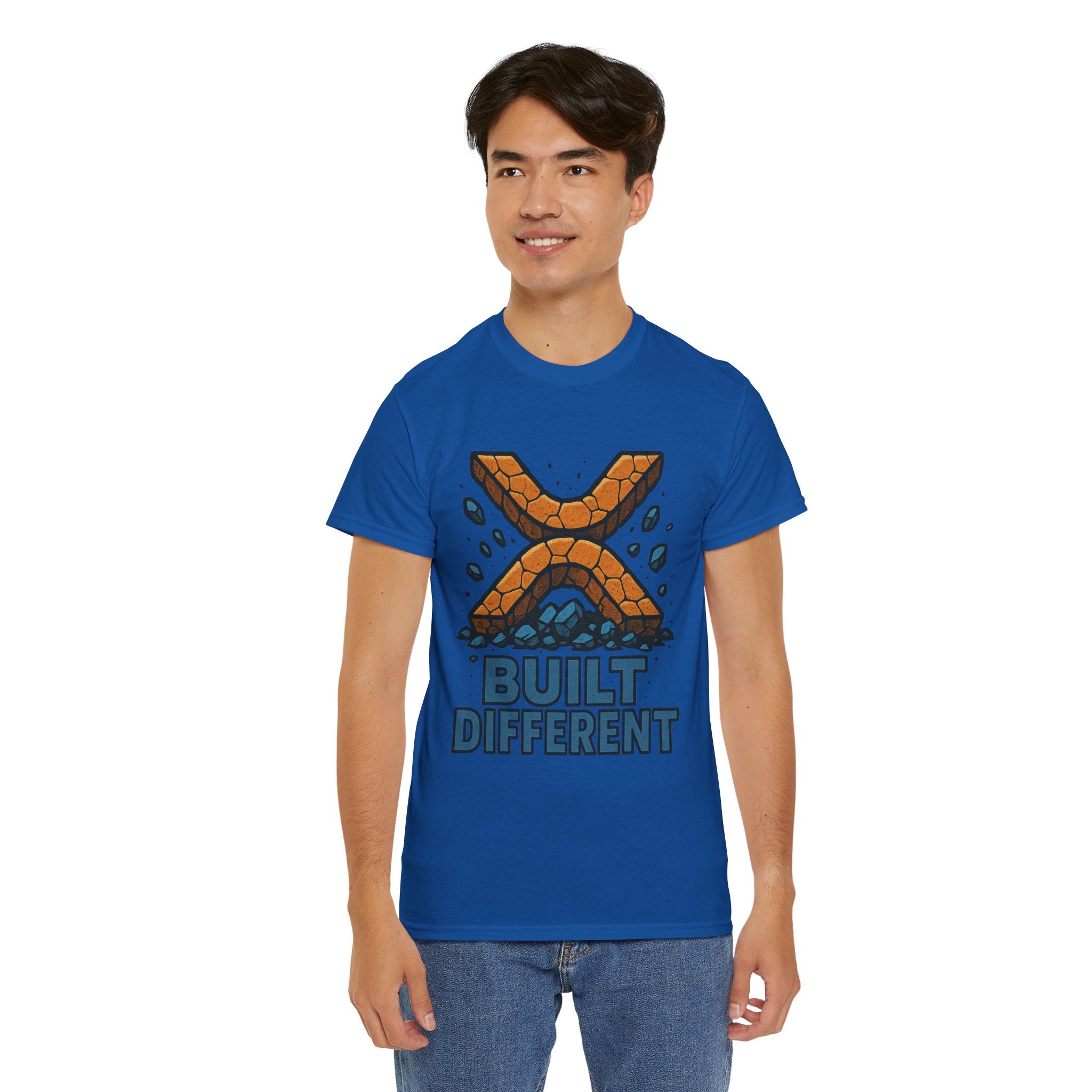 Built Different T-Shirt — Rugged Crypto X Design Tee
