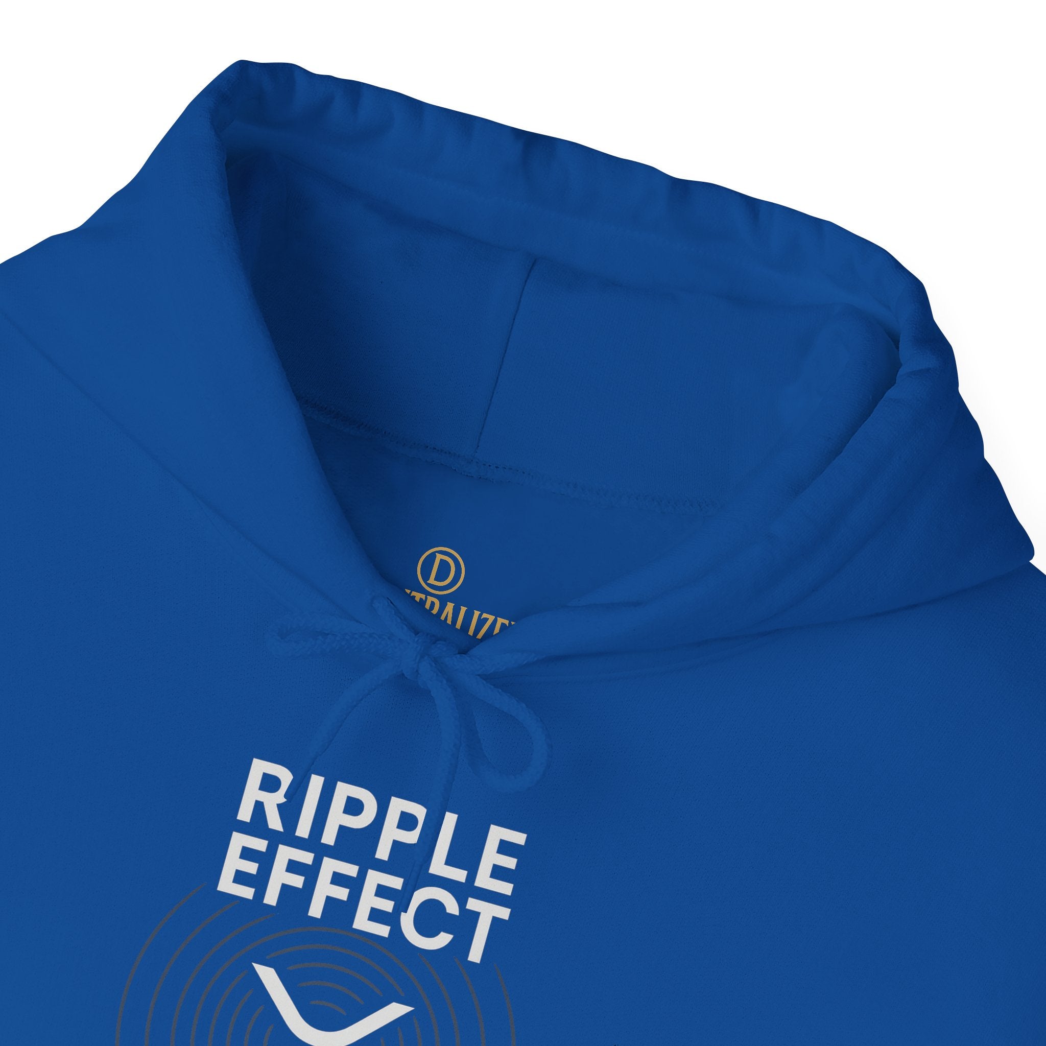 Ripple Effect Hoodie — Minimal Concentric Wave Graphic Sweatshirt