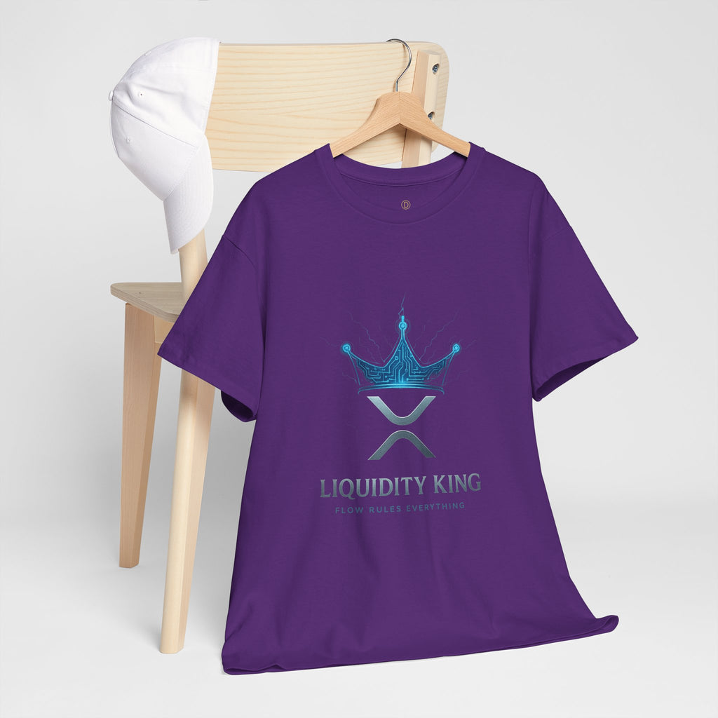 RIPPLE Liquidity King T-Shirt — Crypto XRP Crown Tee