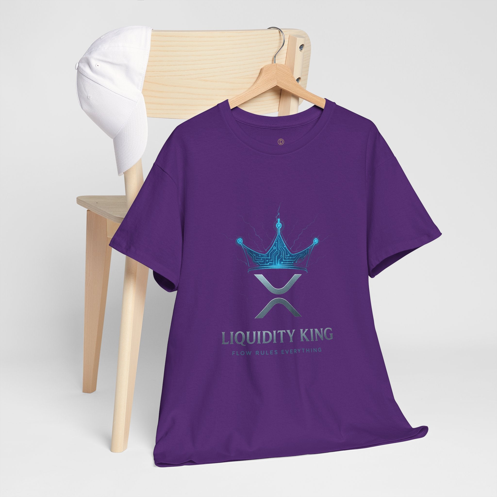 RIPPLE Liquidity King T-Shirt — Crypto XRP Crown Tee