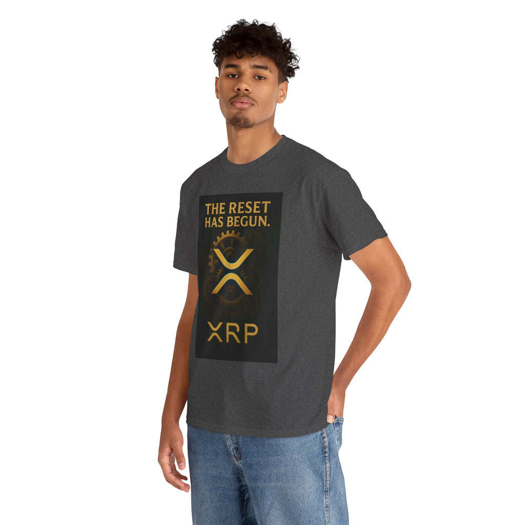 XRP Crypto Tee — "The Reset Has Begun" Bitcoin Alternative Shirt