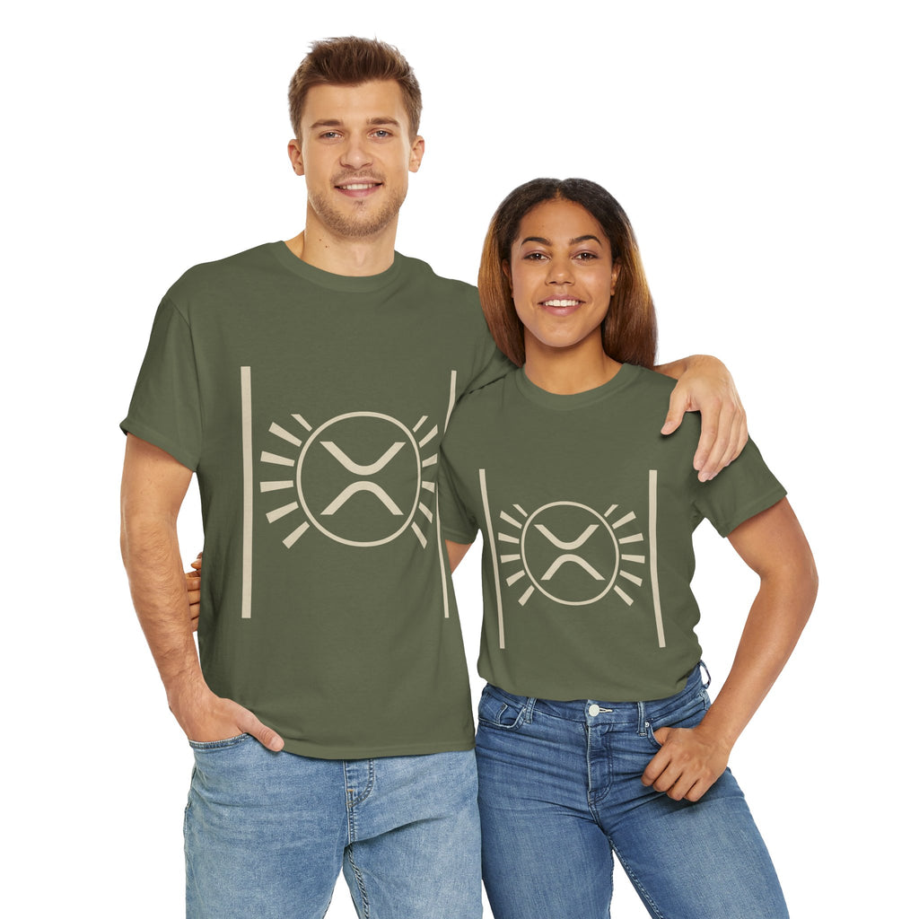 XRP Sun Logo T‑Shirt — Minimal Crypto Ripple Tee