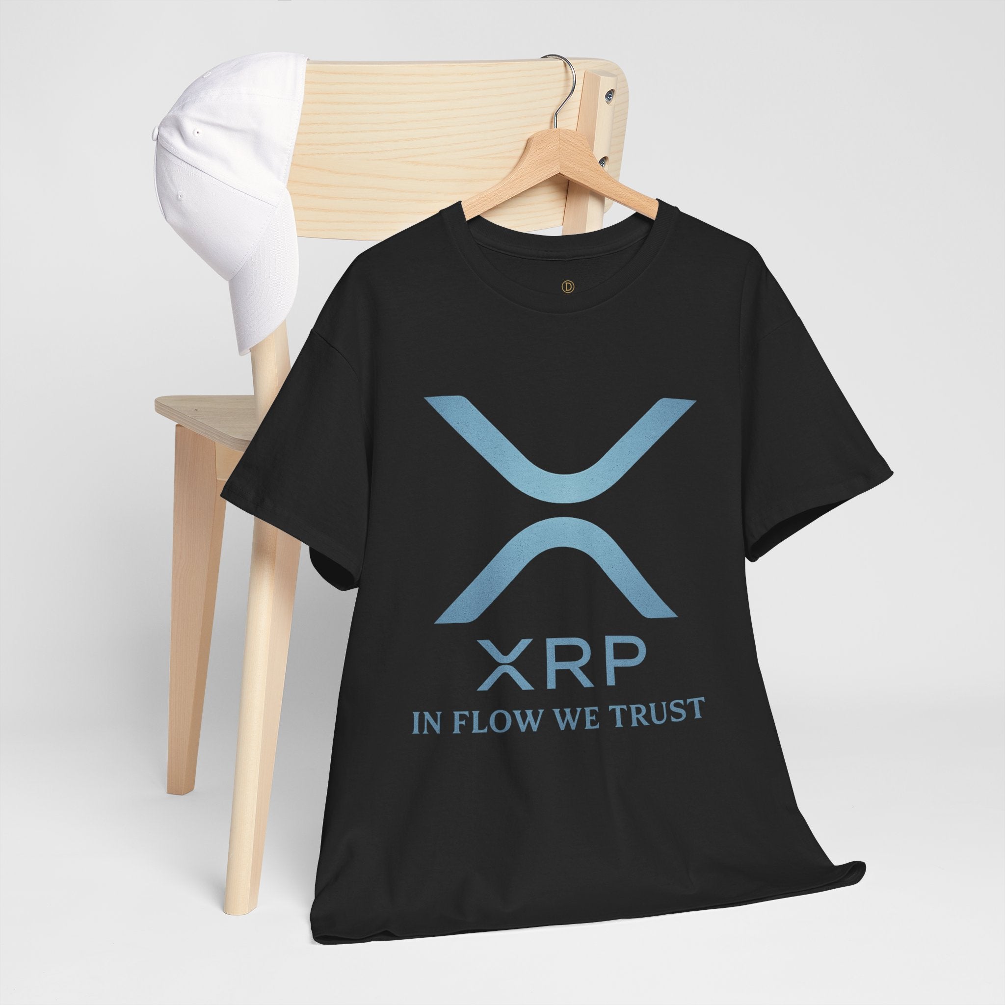 XRP Crypto Tee — "In Flow We Trust" Ripple Logo T-Shirt