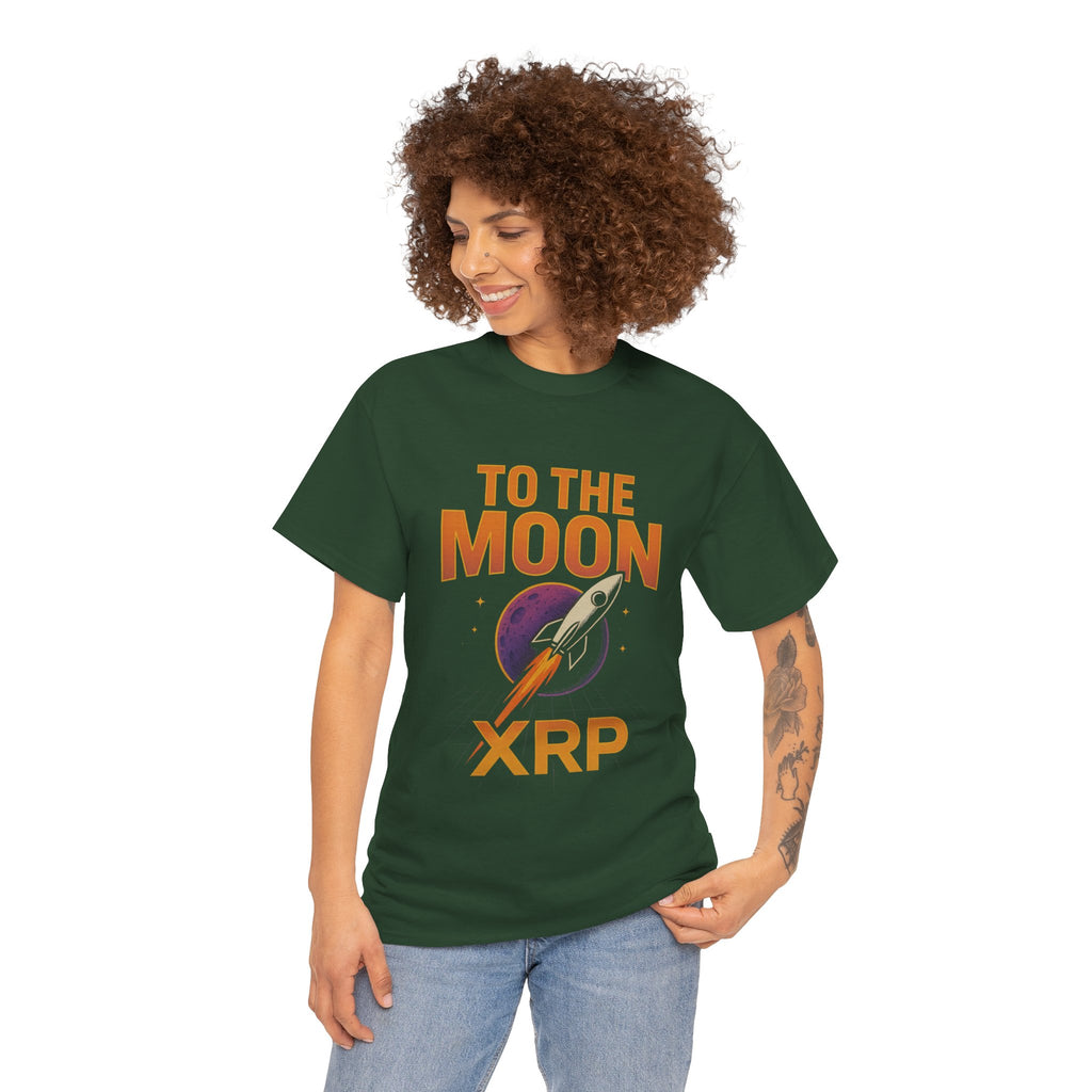 XRP To The Moon Tee — Cryptocurrency Investor Rocket Shirt