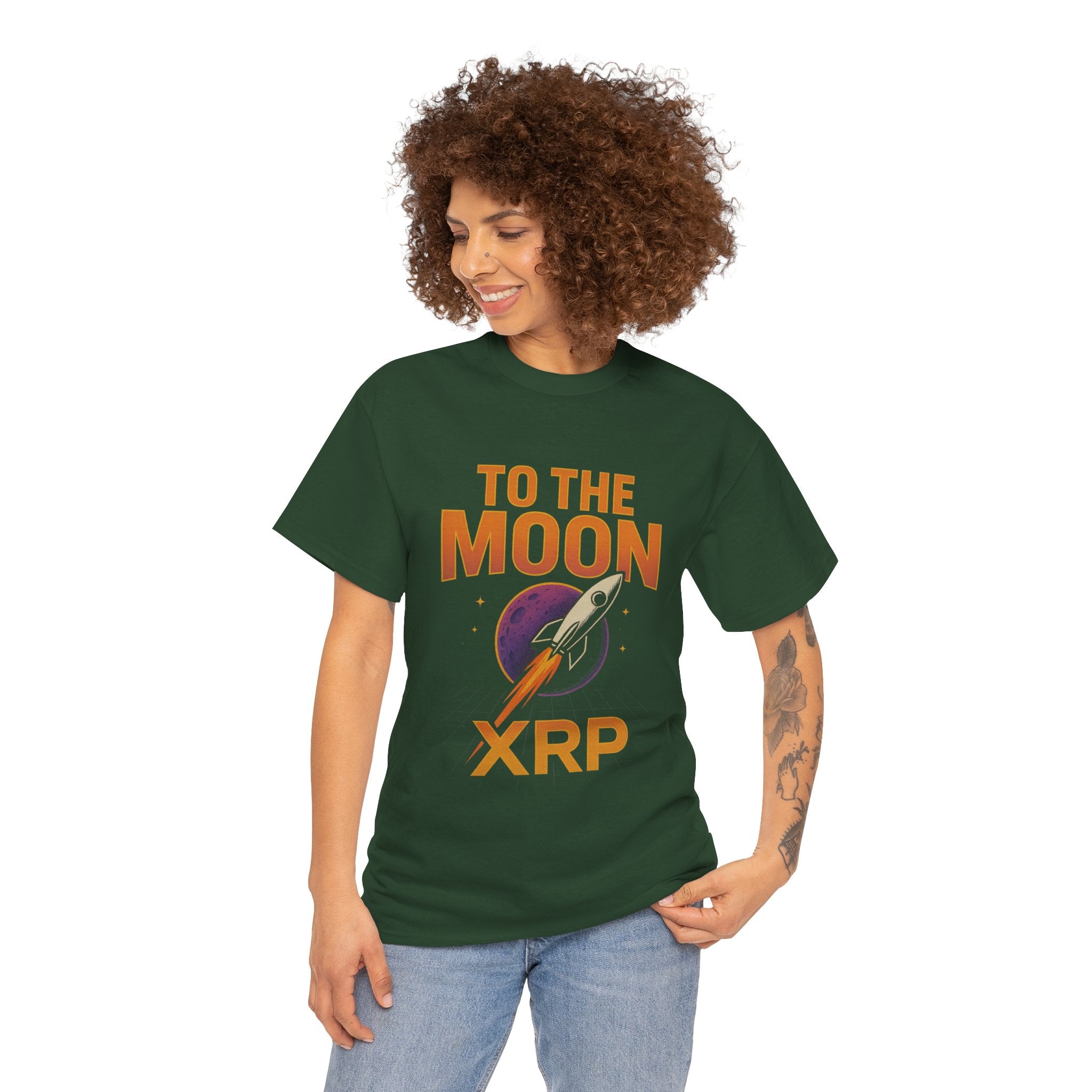 XRP To The Moon Tee — Cryptocurrency Investor Rocket Shirt