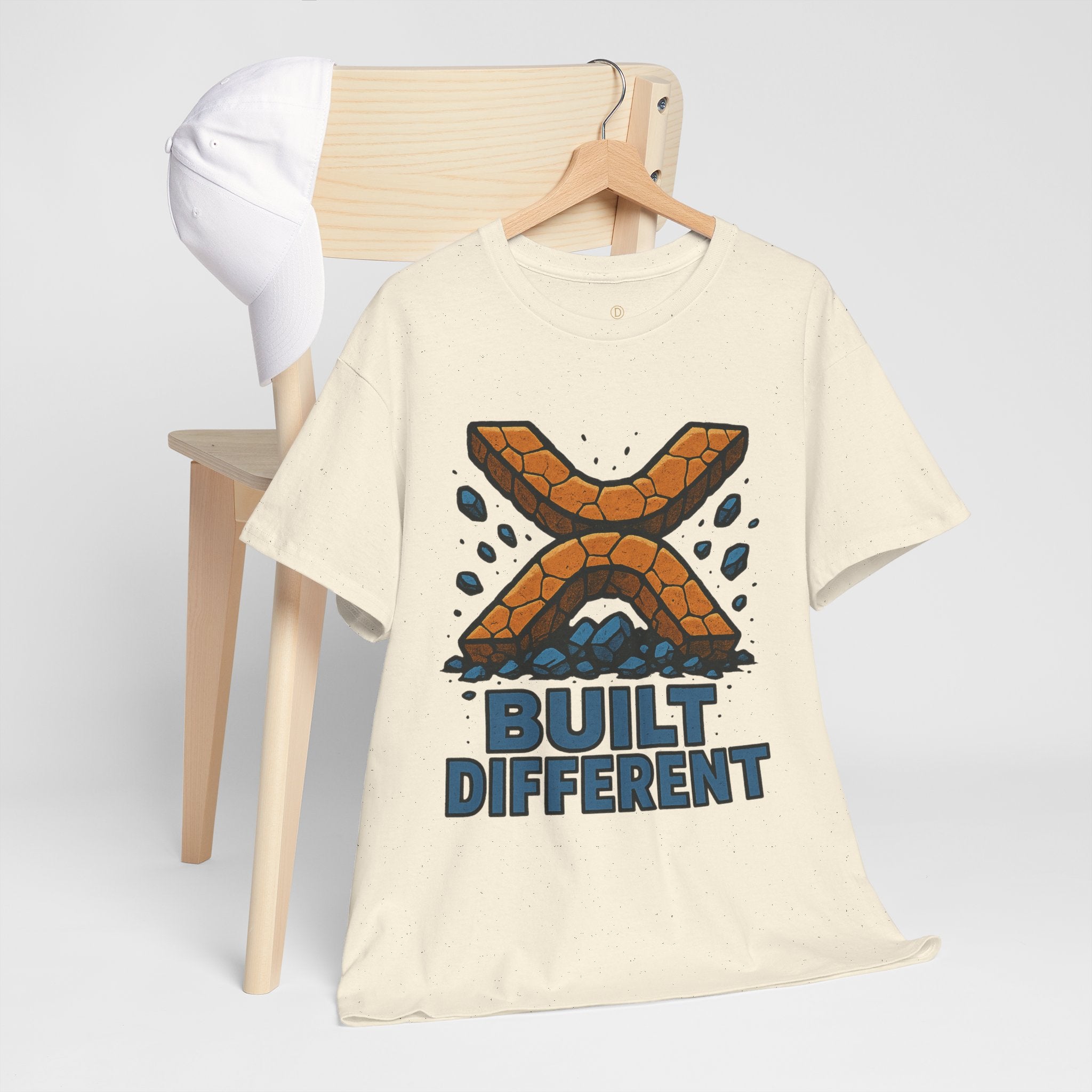 Built Different T-Shirt — Rugged Crypto X Design Tee