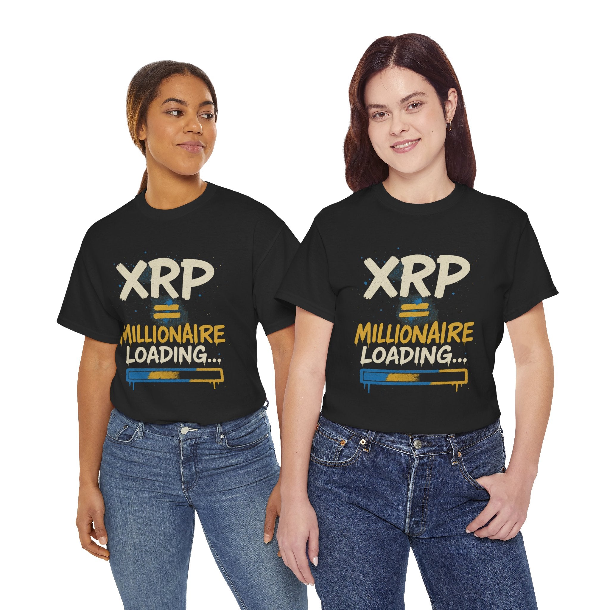 XRP Millionaire Loading T-Shirt — Crypto Investor Progress Tee