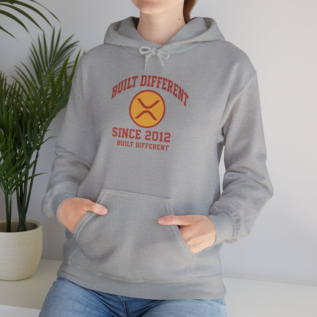 Built Different Hoodie — 'Built Different Since 2012' Retro Logo Hooded Sweatshirt