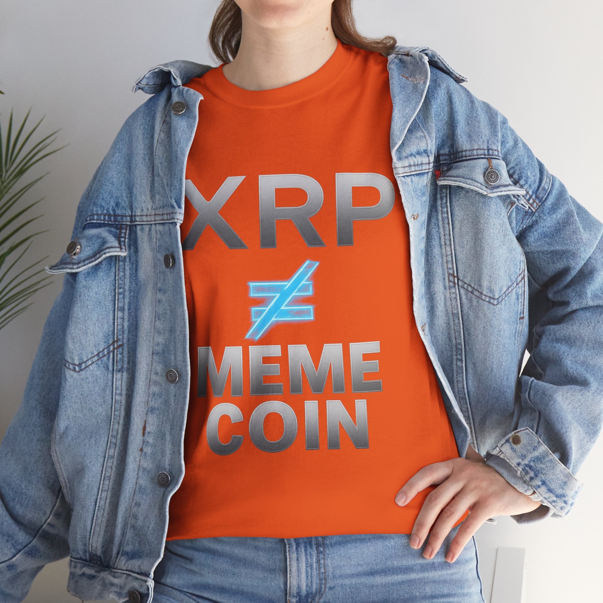 XRP ≠ Meme Coin T-Shirt — Crypto Investor Statement Tee